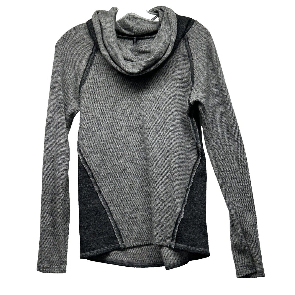 Kuhl Womens Small Grey Cowl Neck Long Sleeve Sweater (D3)